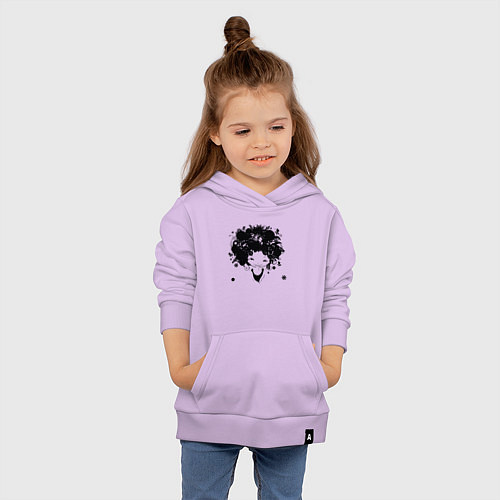 Детская толстовка-худи Девочка весна / Лаванда – фото 4