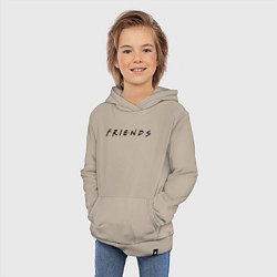 Толстовка детская хлопковая Friends logo, цвет: миндальный — фото 2