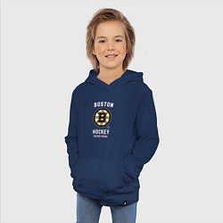 Толстовка детская хлопковая Boston Bruins team NHL, цвет: тёмно-синий — фото 2