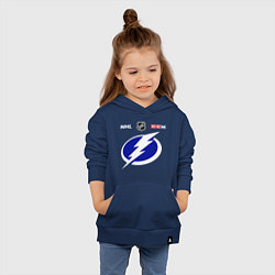 Толстовка детская хлопковая Тампа Бэй Лайтнинг - НХЛ команда, цвет: тёмно-синий — фото 2