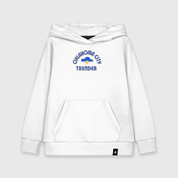 Толстовка детская хлопковая Thunder Oklahoma, цвет: белый