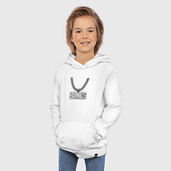 Толстовка детская хлопковая Цепь Bones, цвет: белый — фото 2