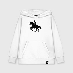 Детская толстовка-худи Спортивный всадник на коне