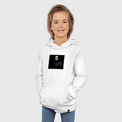 Толстовка детская хлопковая Задумчивый джокер, цвет: белый — фото 2
