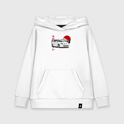 Толстовка детская хлопковая Honda Civic EP3 Type R, цвет: белый