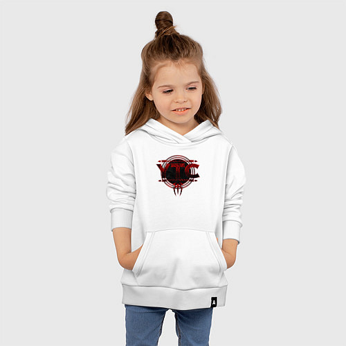 Детская толстовка-худи Roman Reigns ytc wwe logo / Белый – фото 4