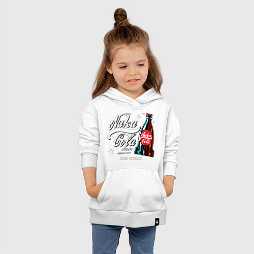 Детская толстовка-худи Nuka cola - Fallout / Белый – фото 4