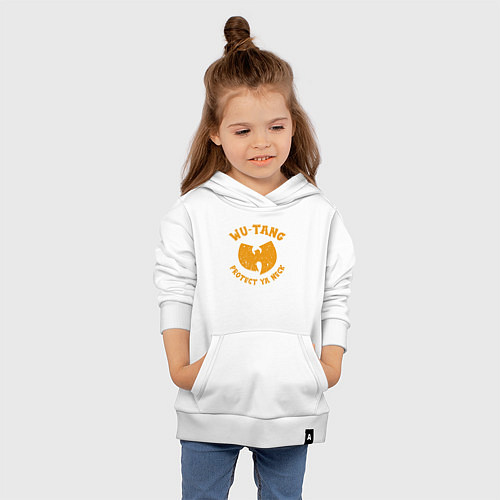 Детская толстовка-худи Wu-Tang protect ya neck / Белый – фото 4