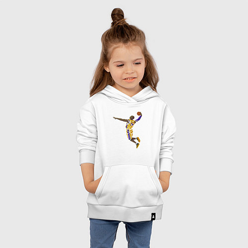Детская толстовка-худи Kobe Bryant dunker / Белый – фото 4