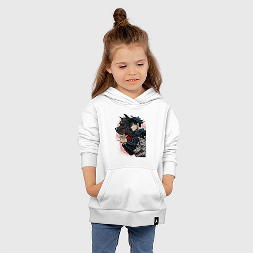Детская толстовка-худи Фушигуро Мегуми / Белый – фото 4