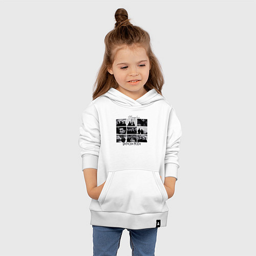 Детская толстовка-худи Depeche Mode - Strangelove - music video shots / Белый – фото 4