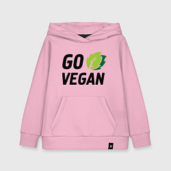 Детская толстовка-худи Go vegan