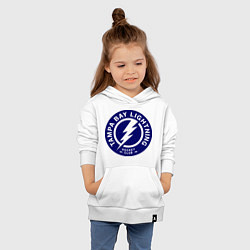 Толстовка детская хлопковая HC Tampa Bay Lightning, цвет: белый — фото 2