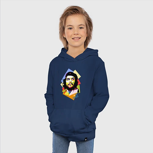 Детская толстовка-худи Che Guevara Art / Тёмно-синий – фото 3