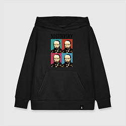Толстовка детская хлопковая Dostoevsky, цвет: черный