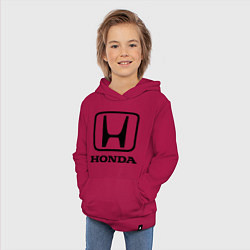 Толстовка детская хлопковая Honda logo, цвет: маджента — фото 2