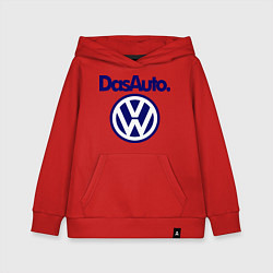 Толстовка детская хлопковая Volkswagen Das Auto, цвет: красный