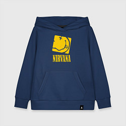 Толстовка детская хлопковая Nirvana Cube, цвет: тёмно-синий