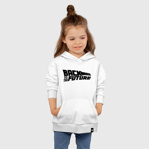 Детская толстовка-худи Back to the future / Белый – фото 4