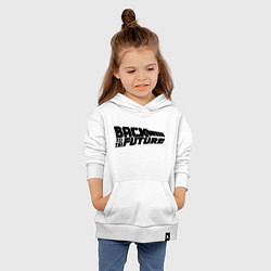 Толстовка детская хлопковая Back to the future, цвет: белый — фото 2