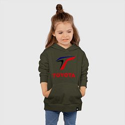 Толстовка детская хлопковая Тойота, цвет: хаки — фото 2