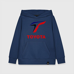 Толстовка детская хлопковая Тойота, цвет: тёмно-синий