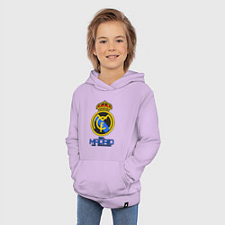 Толстовка детская хлопковая Real Madrid, цвет: лаванда — фото 2
