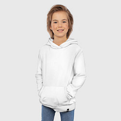 Толстовка детская хлопковая Пульсирующий кот, цвет: белый — фото 2