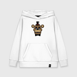 Толстовка детская хлопковая Freddy FNAF, цвет: белый