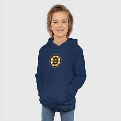 Толстовка детская хлопковая Boston Bruins, цвет: тёмно-синий — фото 2