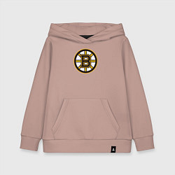 Толстовка детская хлопковая Boston Bruins, цвет: пыльно-розовый