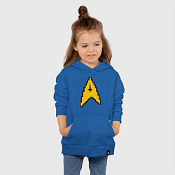 Толстовка детская хлопковая Star Trek: 8 bit, цвет: синий — фото 2