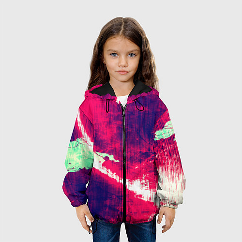Детская куртка Брызги красок / 3D-Черный – фото 3