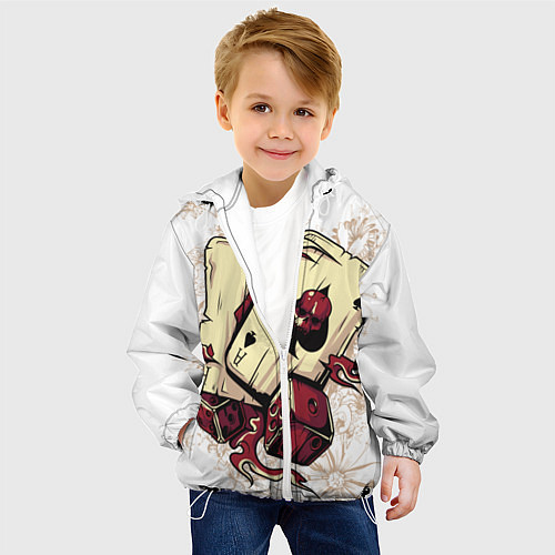 Детская куртка Жизнь это игра / 3D-Белый – фото 4