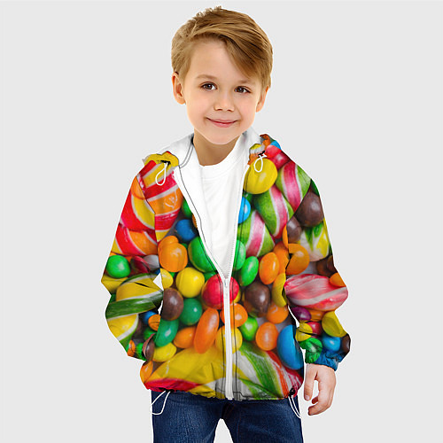 Детская куртка Сладкие конфетки / 3D-Белый – фото 4