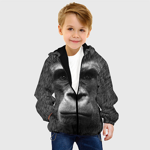 Детская куртка Взгляд / 3D-Черный – фото 4