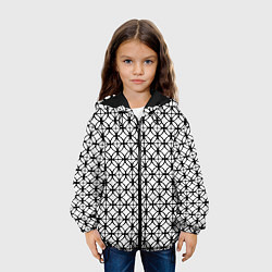 Куртка с капюшоном детская Орнамент, цвет: 3D-черный — фото 2