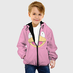 Куртка с капюшоном детская Лицо Слоупока, цвет: 3D-черный — фото 2