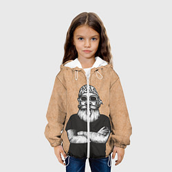 Куртка с капюшоном детская Тод, цвет: 3D-белый — фото 2