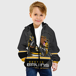 Куртка с капюшоном детская Boston Bruins цвета 3D-черный — фото 2