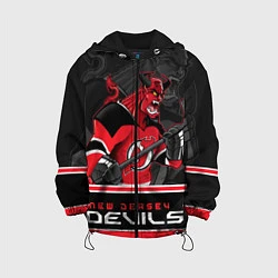 Куртка с капюшоном детская New Jersey Devils, цвет: 3D-черный