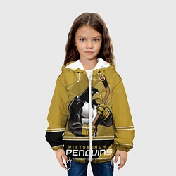 Куртка с капюшоном детская Pittsburgh Penguins, цвет: 3D-белый — фото 2