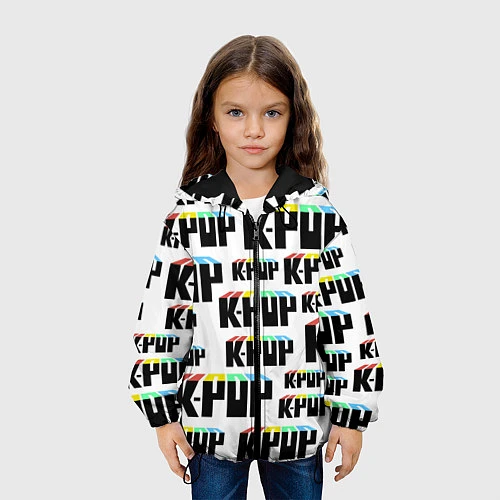 Детская куртка K-pop Pattern / 3D-Черный – фото 3