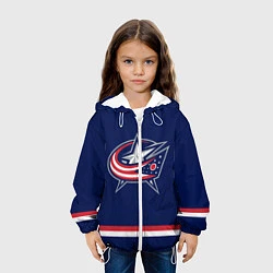 Куртка с капюшоном детская Columbus Blue Jackets, цвет: 3D-белый — фото 2