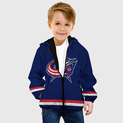 Куртка с капюшоном детская Columbus Blue Jackets, цвет: 3D-черный — фото 2