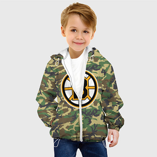 Детская куртка Bruins Camouflage / 3D-Белый – фото 4