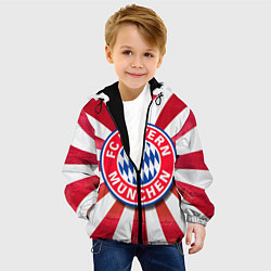 Куртка с капюшоном детская FC Bayern, цвет: 3D-черный — фото 2