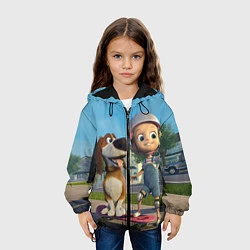 Куртка с капюшоном детская Оззи и подружка, цвет: 3D-черный — фото 2