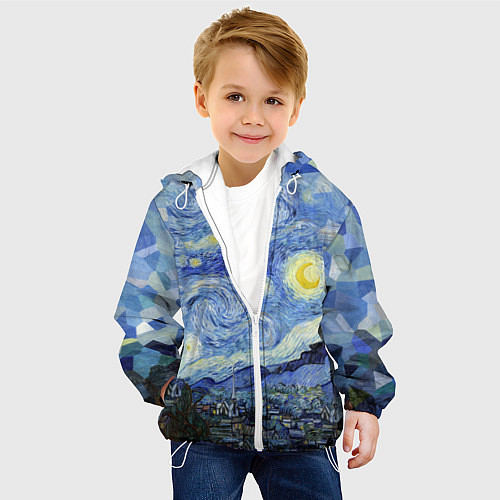 Детская куртка Звездная ночь / 3D-Белый – фото 4