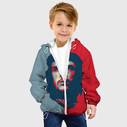 Куртка с капюшоном детская Che Guevara, цвет: 3D-белый — фото 2